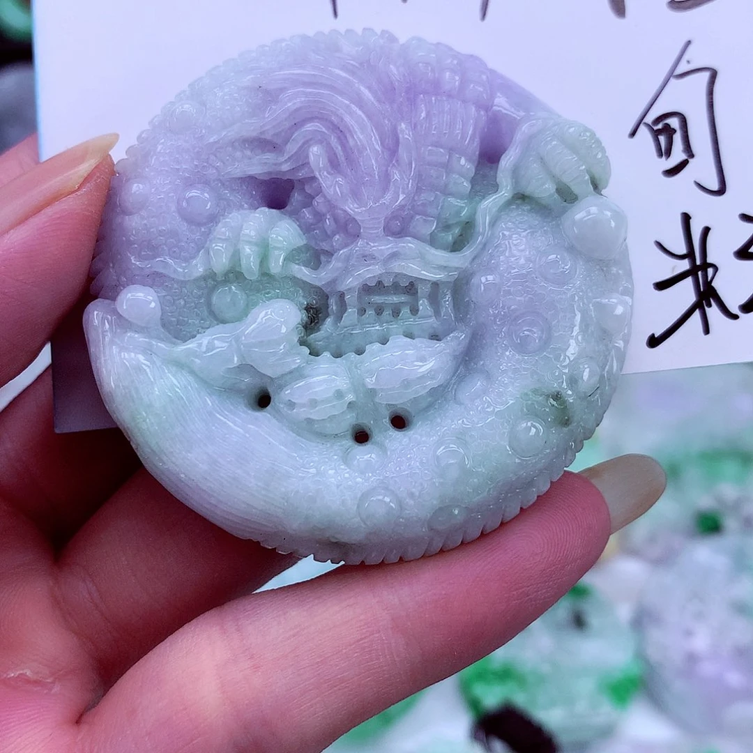 颈饰未镶嵌翡翠天然翡翠