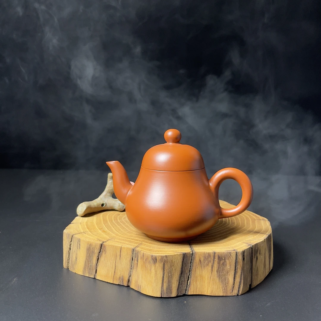 高启强同款梨壶全手工潮州鸡蛋黄手拉壶小容量泡茶家用紫砂茶壶