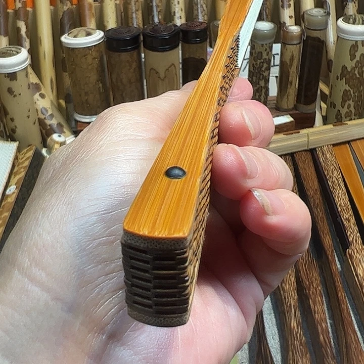 㞮***作扇子三合青龙鳞一把