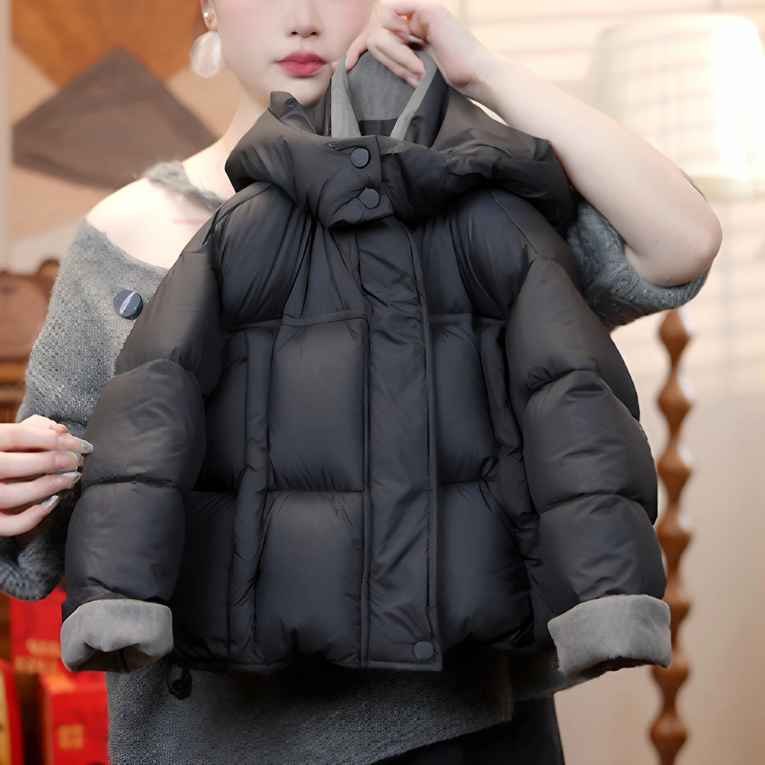 【小黄桃】现货 冬装儿童韩版极寒系列双倍充绒白鸭绒羽绒服