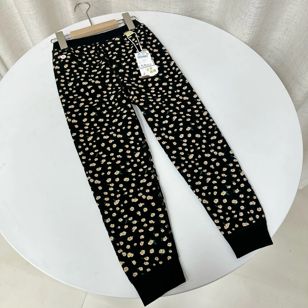 冬季儿童满印卡通中大童双层加厚保暖裤2500