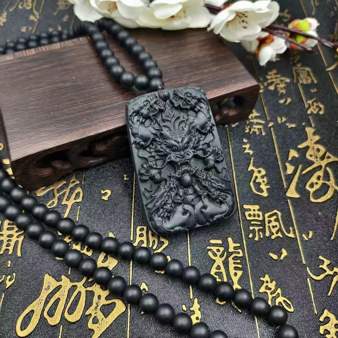 非金属木质项链 龙牌脖挂多圈款项链10888（悬浮礼盒）