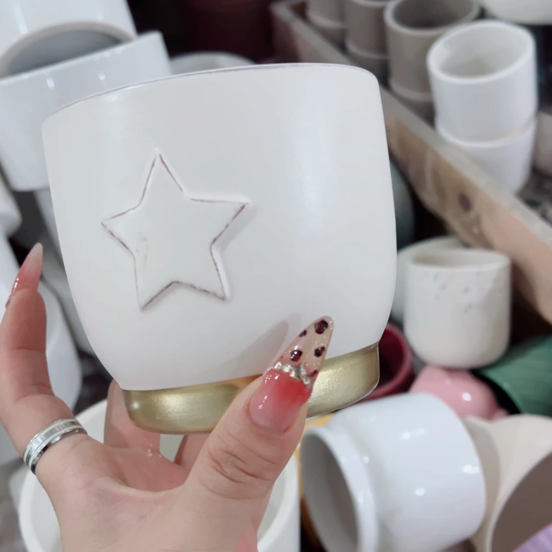 有孔，陶瓷花盆满10米包邮发货