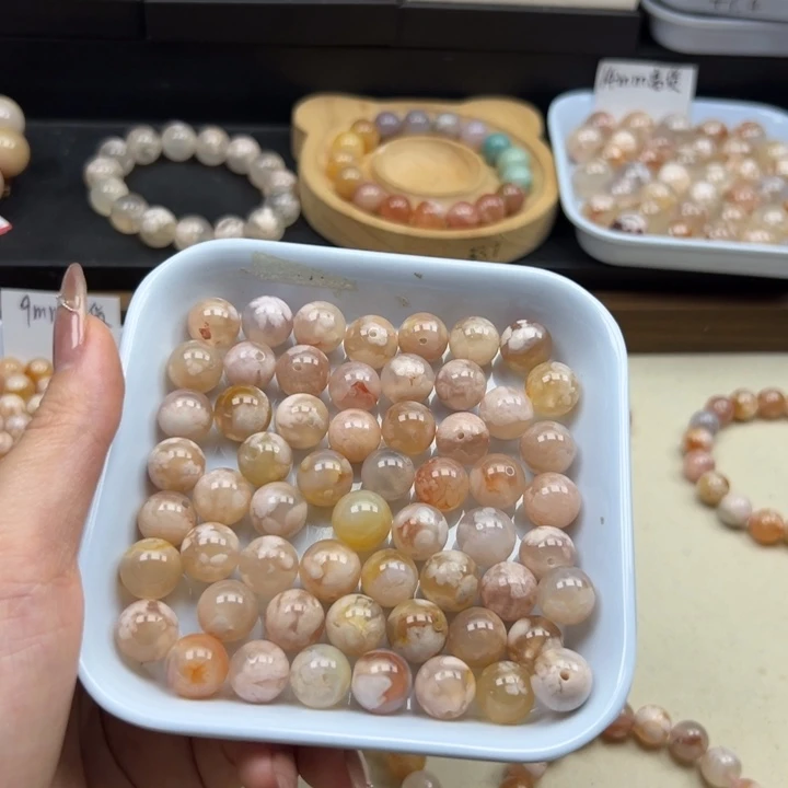 玛瑙/玉髓未镶嵌手链6毛克价11mm 110克