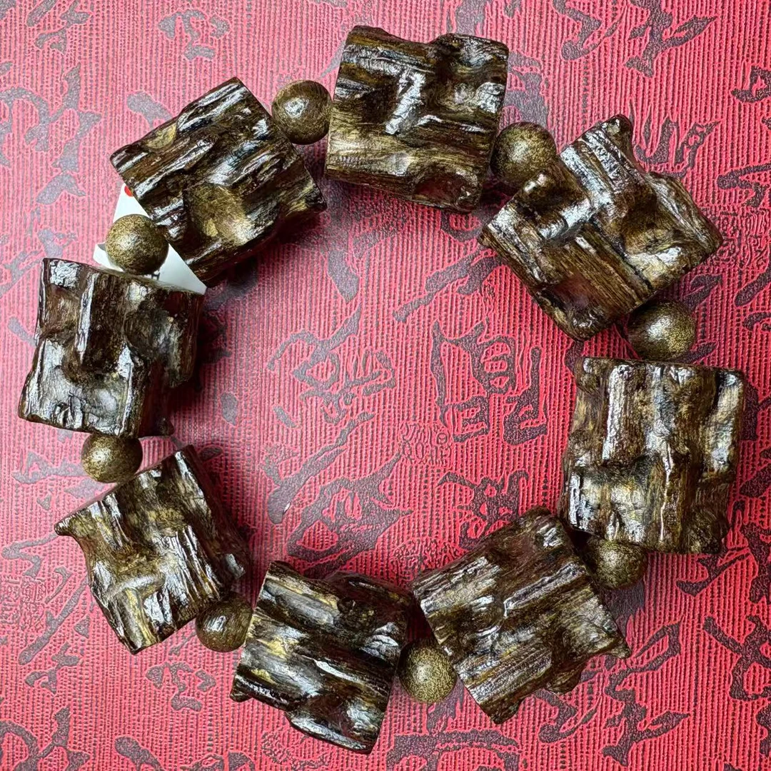 （开总文玩）天然沉香木串623