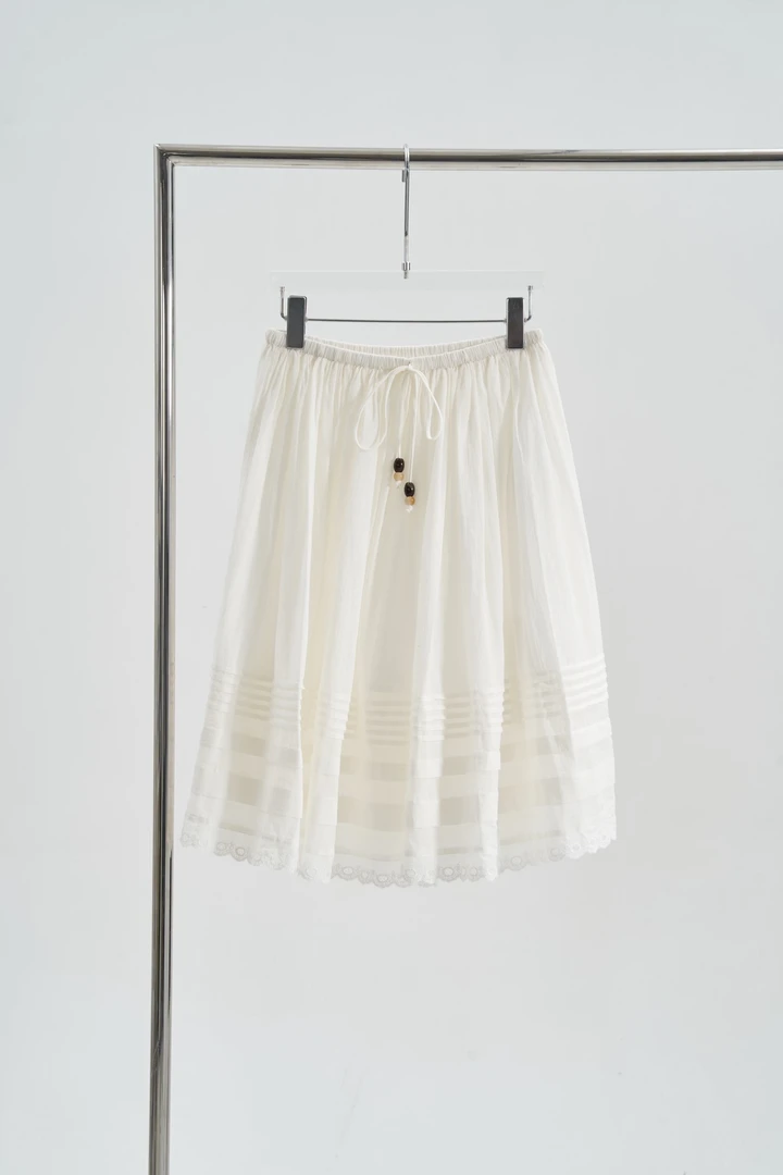 HTT小众设计感原创百搭纯色半身裙5229081