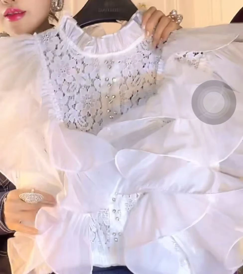 【秀场发布/重工系列】春季新款2025时尚百搭气质轻奢衬衫上衣女