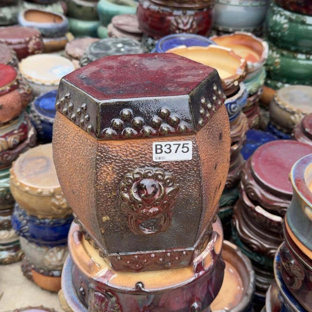 红泥花盆用****尘375瑕疵的