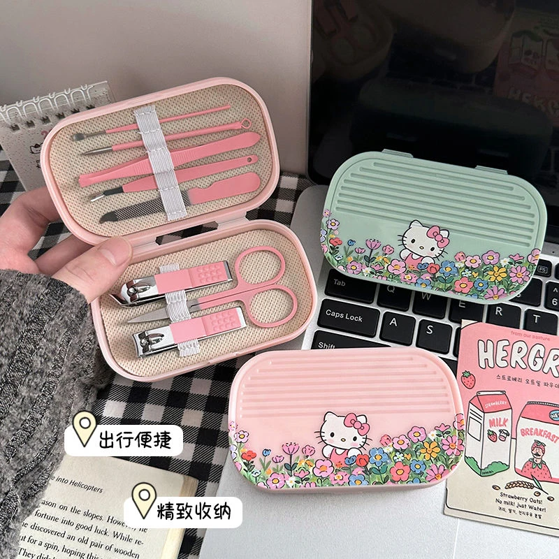 可爱指甲刀套装女学生指甲剪学生指甲钳卡通儿童大号美甲工具yj