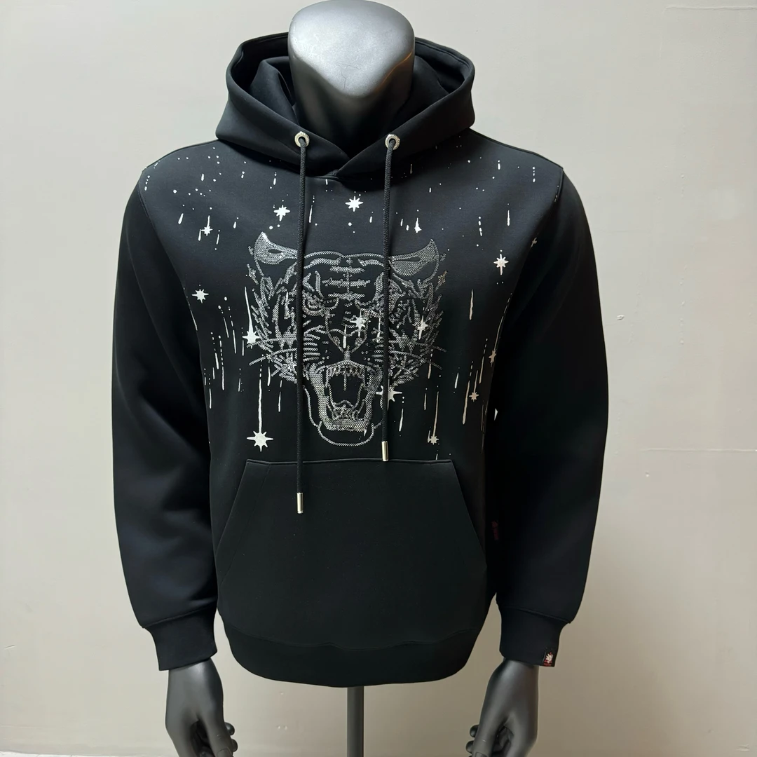 TIGERRMX潮牌 25新款男女同款重工珠片绣超舒服连帽卫衣