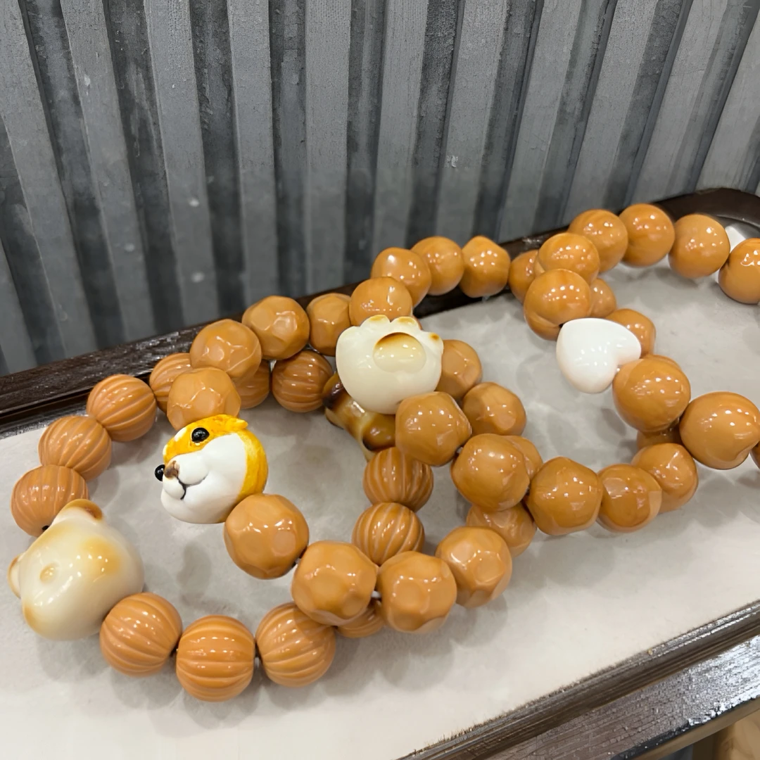 全品无暇猴头星星搭配猫爪文玩手串