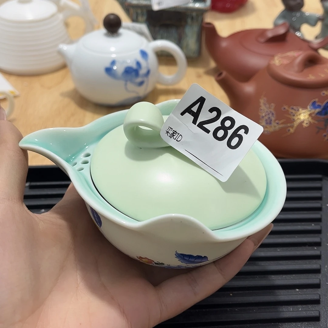 瓷片茶摆件工艺品摆件666