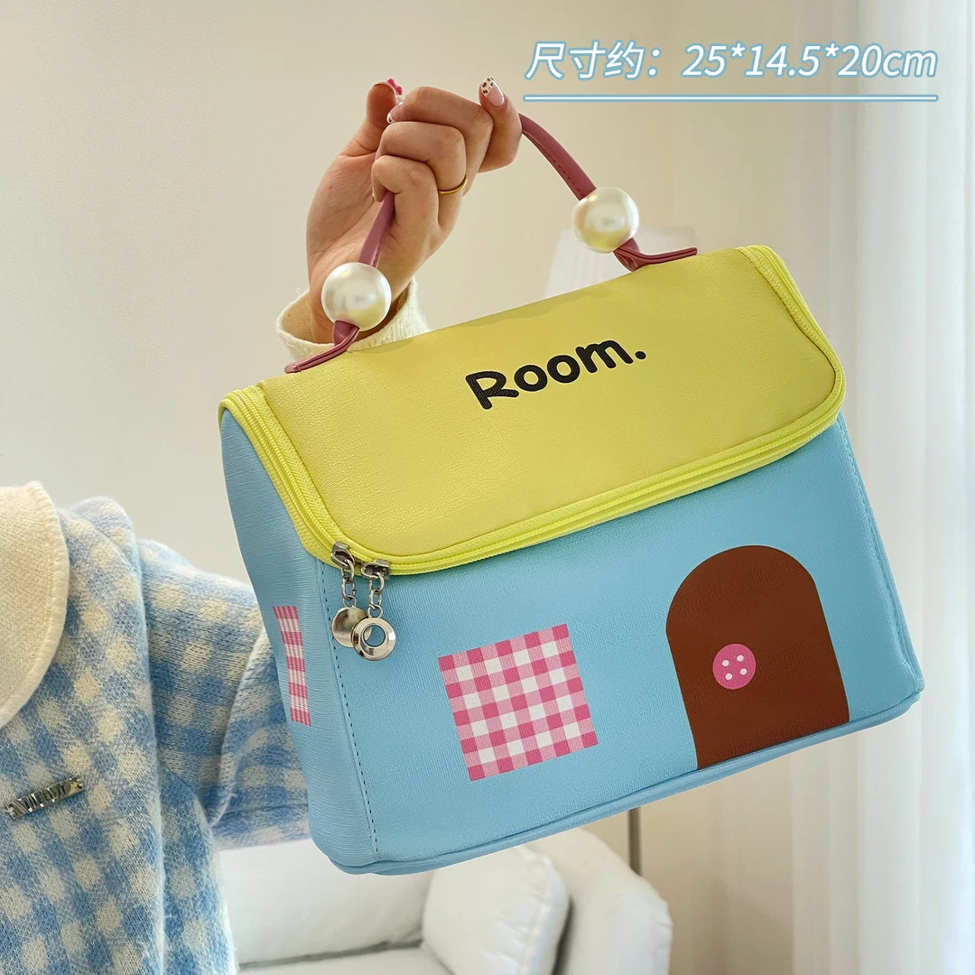 可爱大容量化妆包洗漱大容量分区新款手提旅行必备便携收纳收纳袋