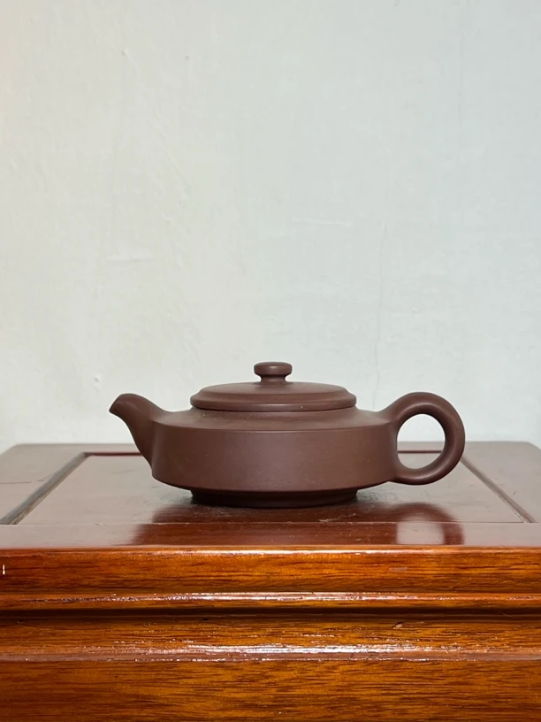 宜兴紫砂壶老紫泥周盘（微瑕）