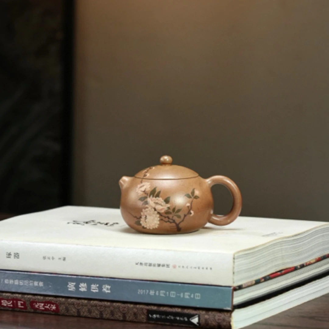 【西施·把玩款】 原矿白段泥（柴烧）·160cc·9孔