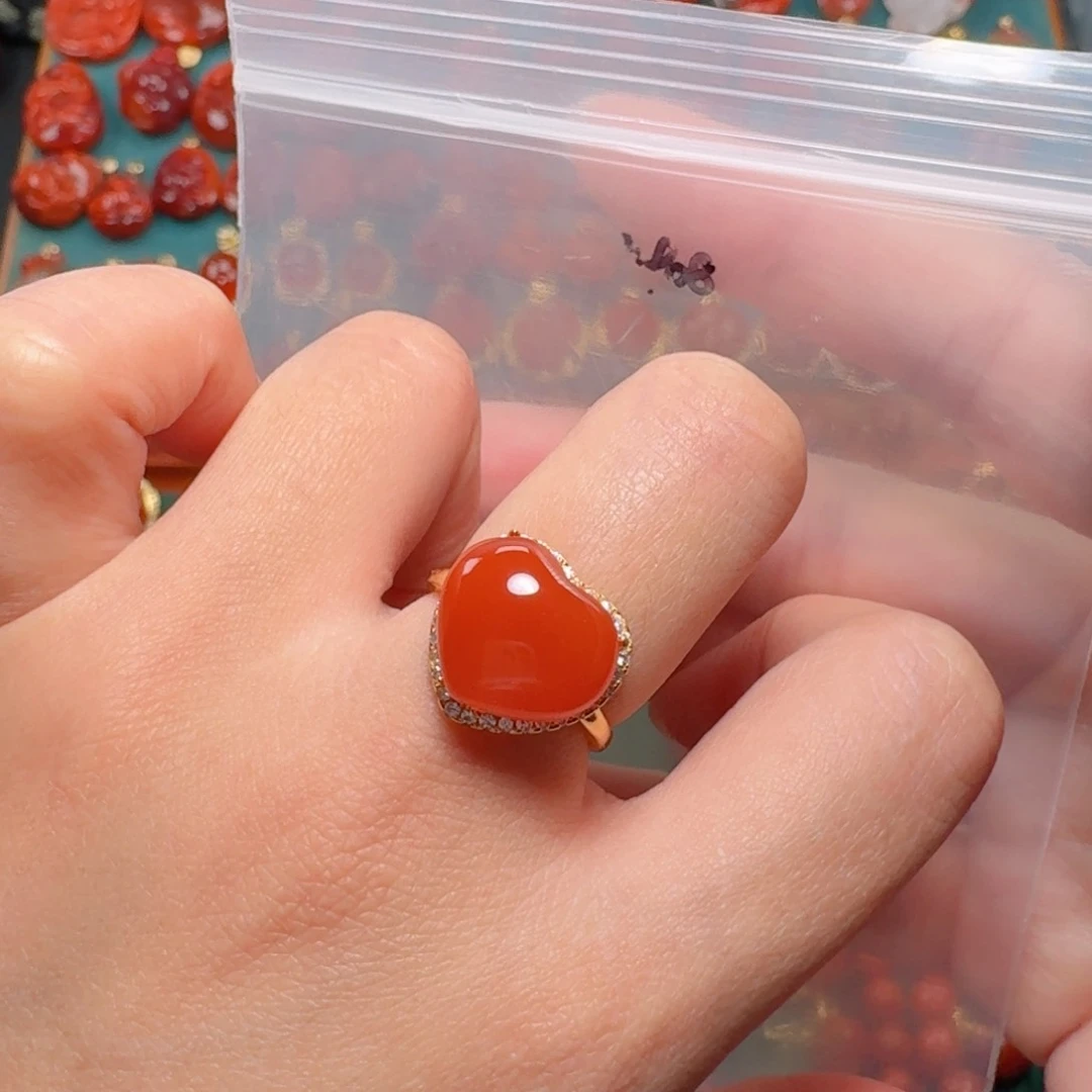 南红玛瑙南红银S925镶嵌