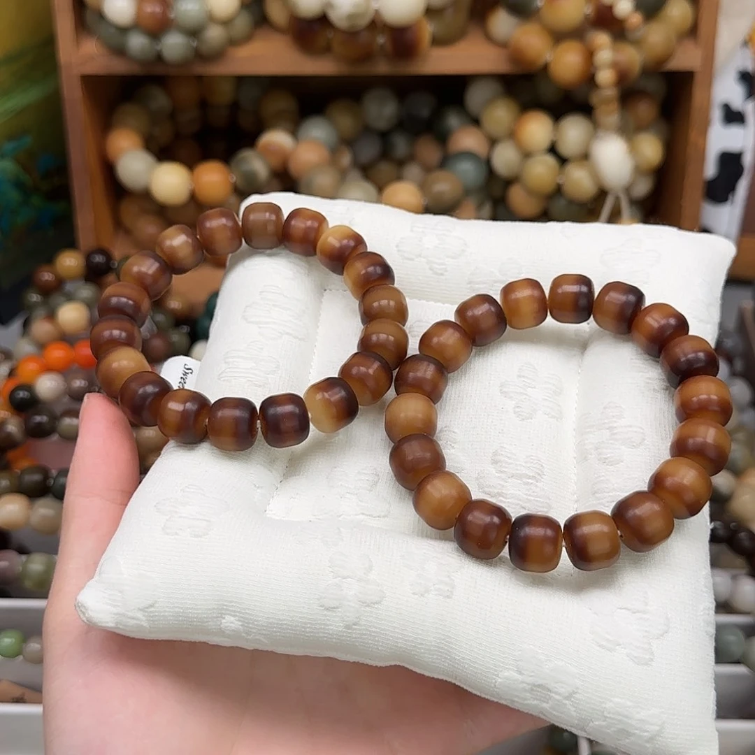 菩提根/象牙果吊坠卡14 干磨豹纹