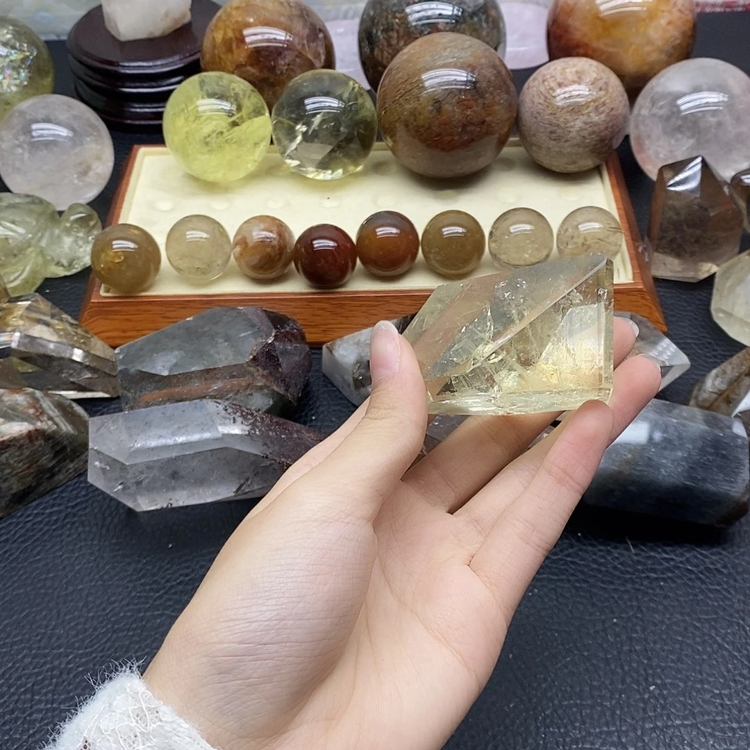水晶珠宝半成品未镶嵌448水晶石
