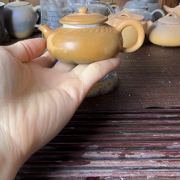 紫砂茶壶坭兴陶龙窑柴烧大寺