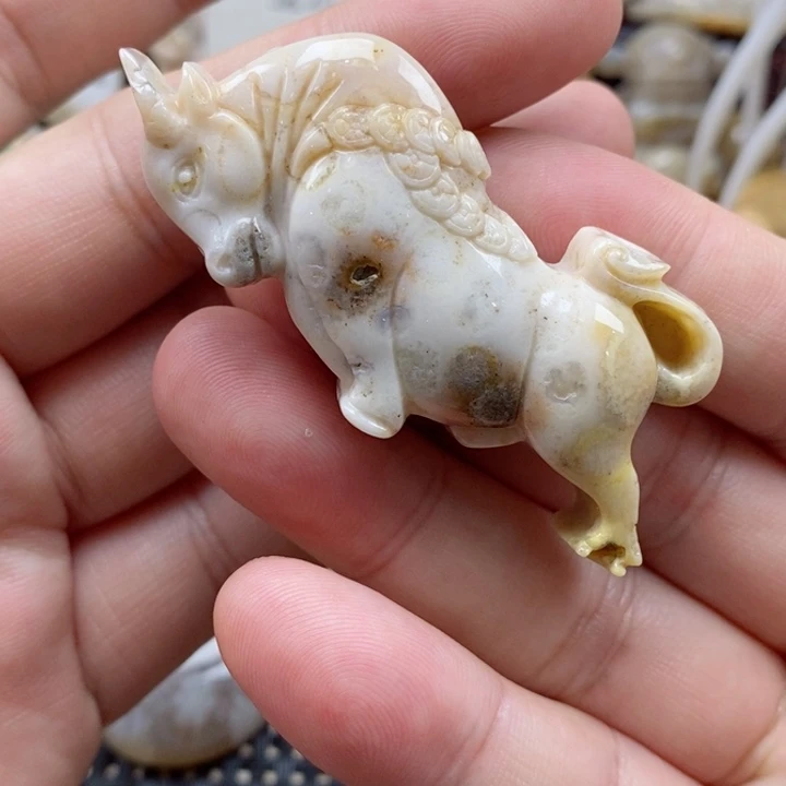 硅化珊瑚（珊瑚玉）颈饰未镶嵌