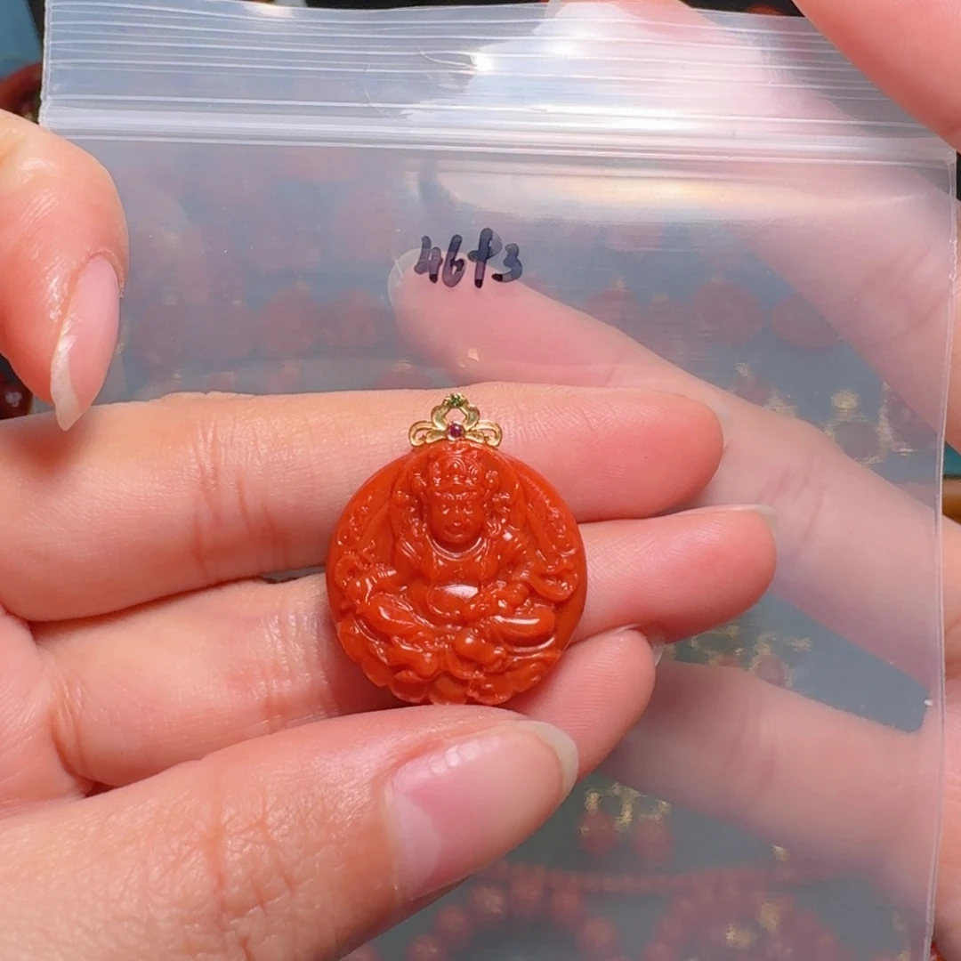 南红玛瑙南红18K金镶嵌