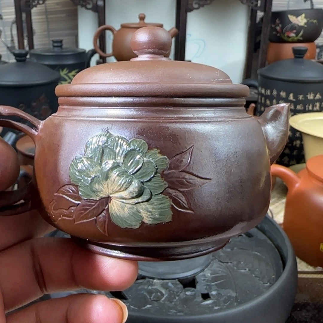 建水紫陶快乐烧壶