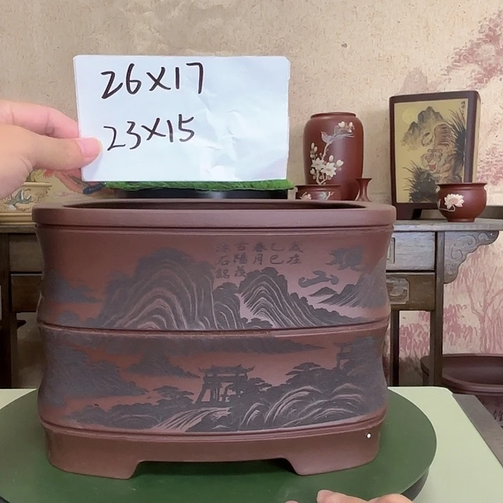 紫砂花盆宜兴紫砂
