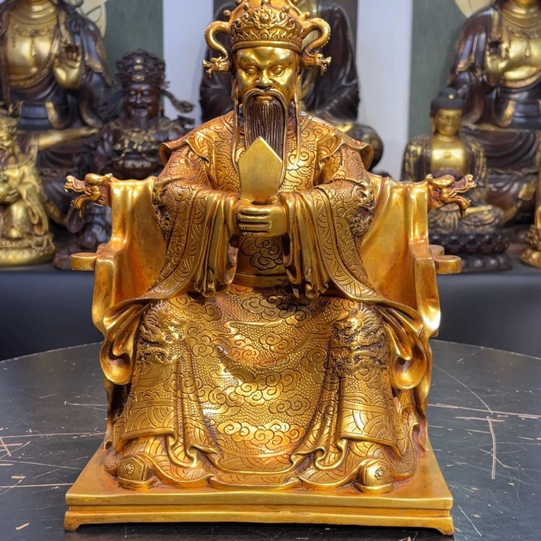 石膏制品紫铜鎏金