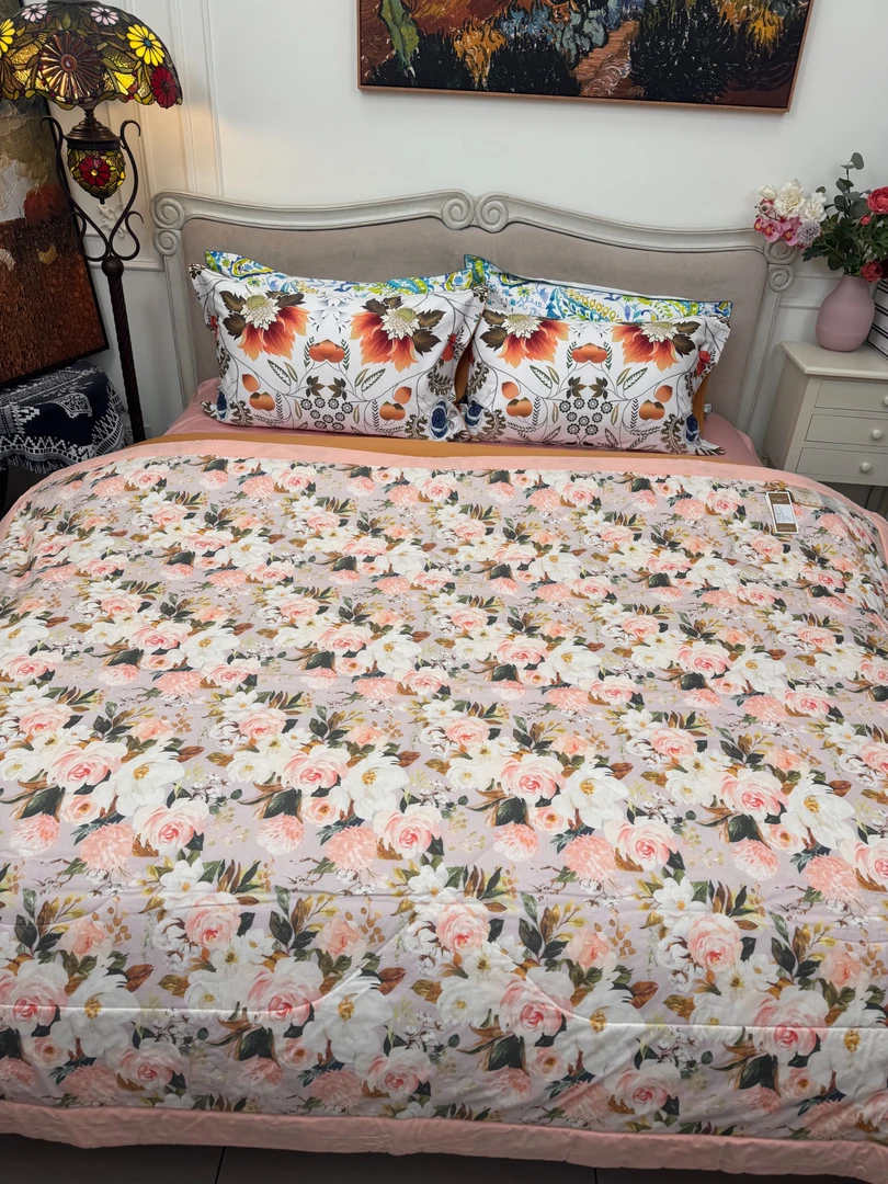 【花戒指】小调调特色纯棉小细布可水洗棉花被-梅拉尔