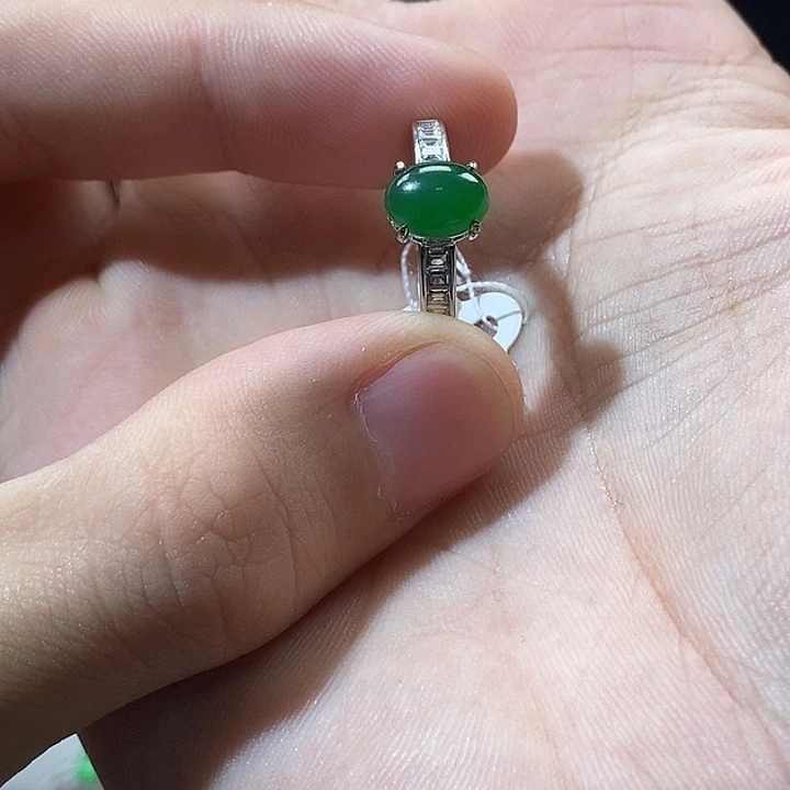 翡翠银S925镶嵌颈饰