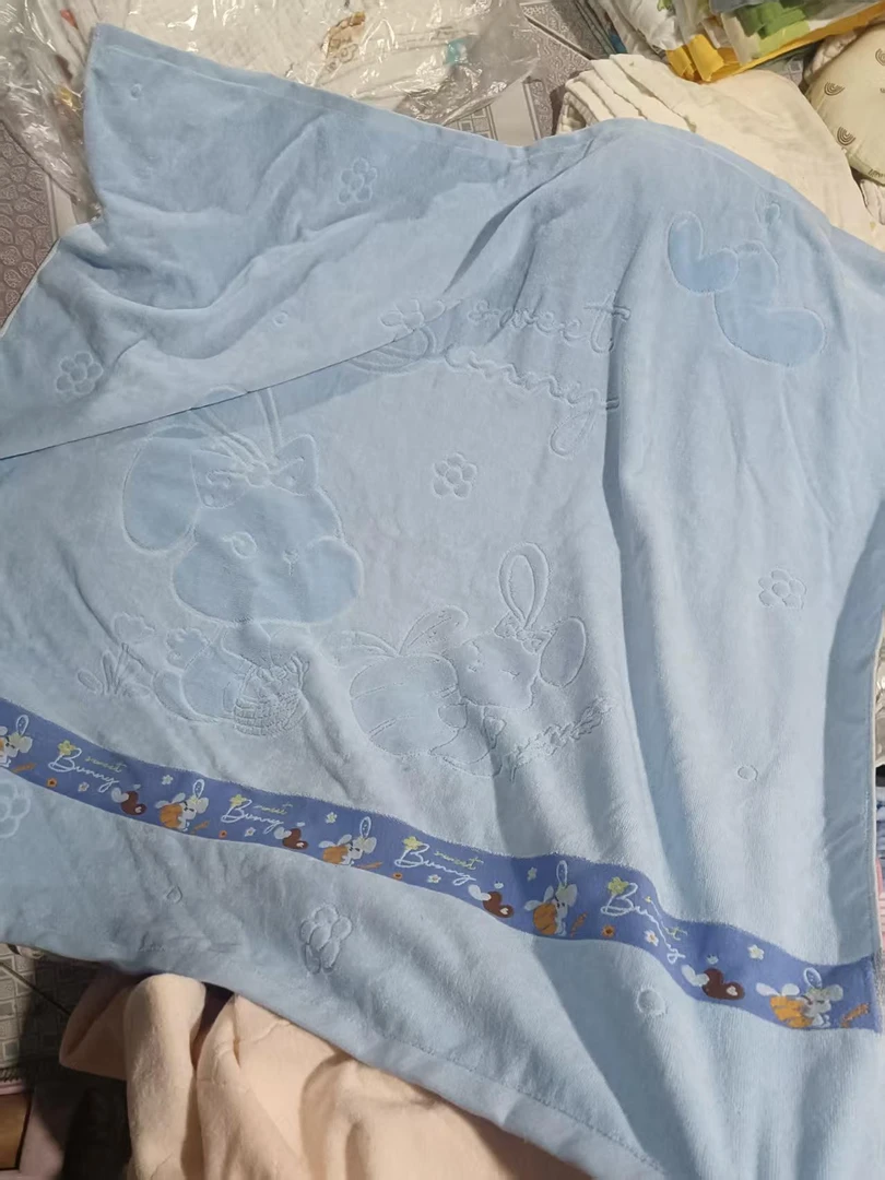 纯棉毛巾被吸水家用亲肤儿童超柔童被宝宝抱被老式幼儿洗澡浴巾