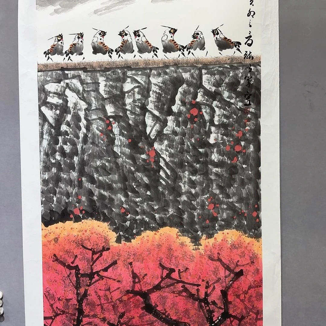 国画亲笔手绘放心去藏