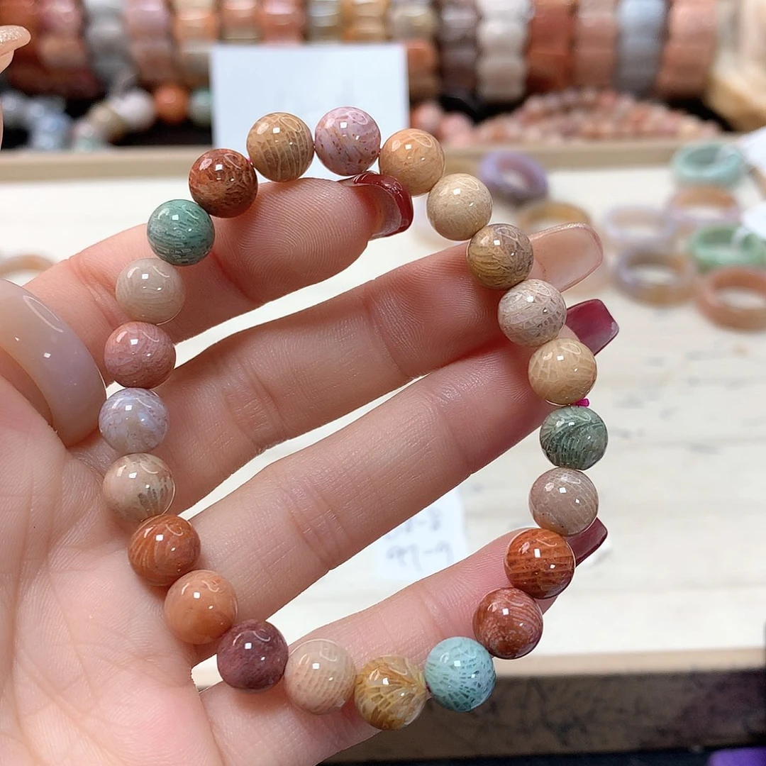 硅化珊瑚（珊瑚玉）手链未镶嵌拾*693