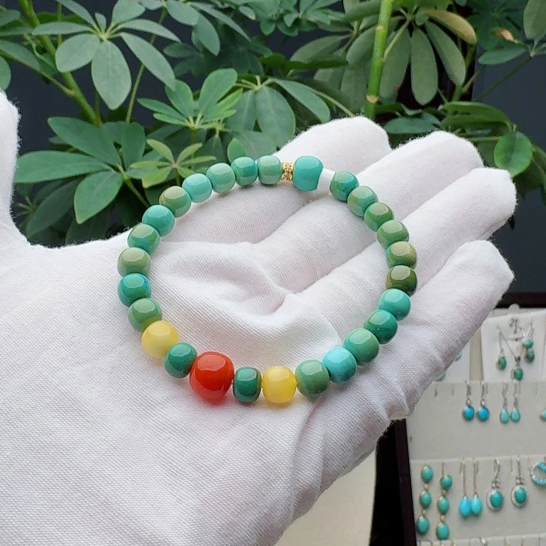 绿松石未镶嵌手链手串