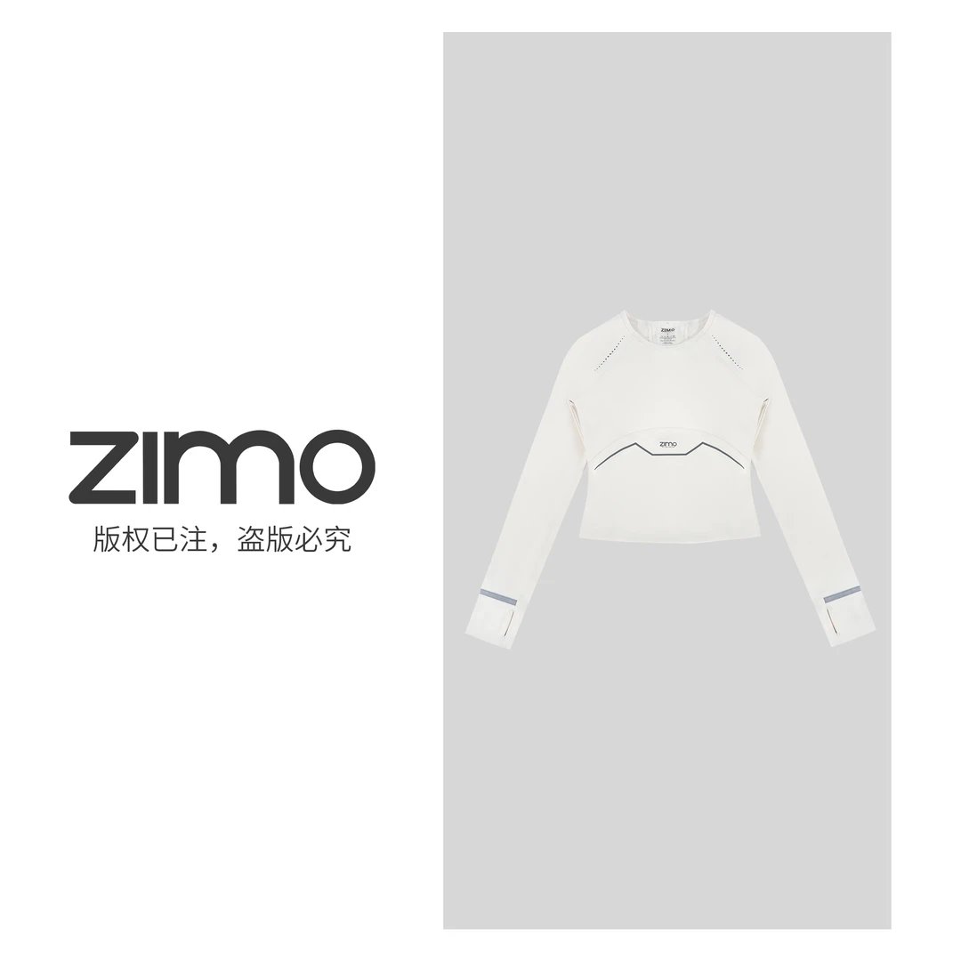 空气层女士长袖白蛋白167-zimo-瑜伽健身瑜伽服健服YFCX167