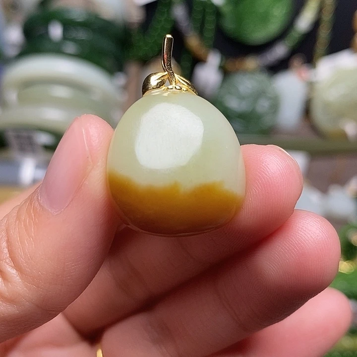 和田玉银S925镶嵌戒指