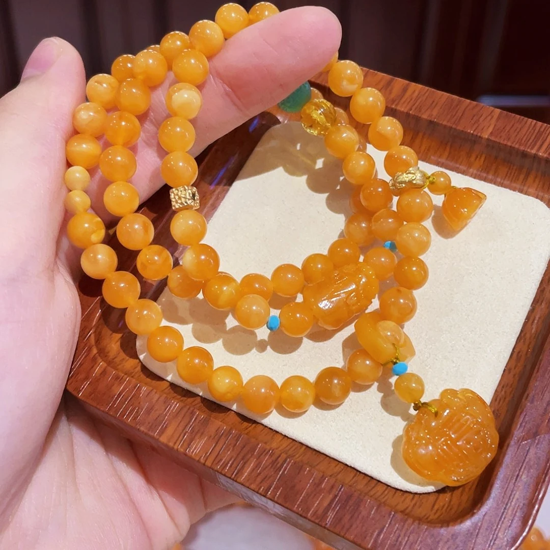 蜜蜡手链未镶嵌手串