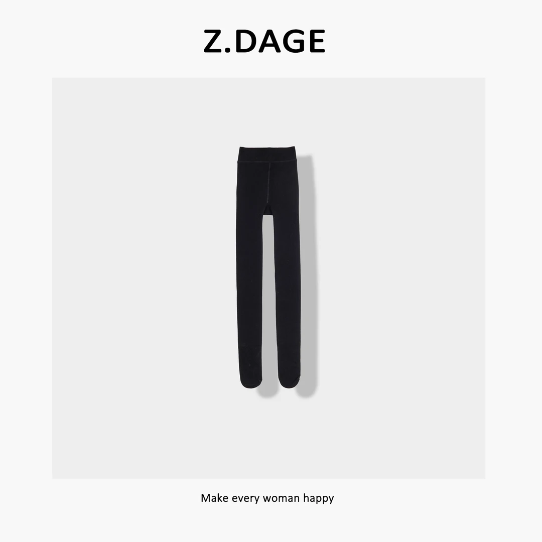 z.dage-‘减龄感’时尚休闲百搭厚款秋冬连脚裤袜-305