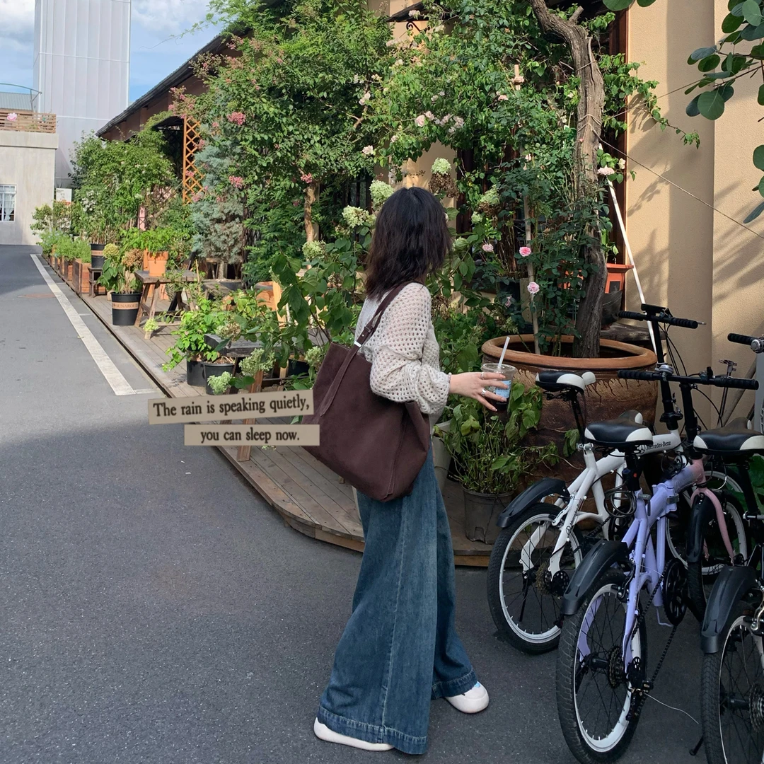 「大昕· 慵懒大长腿」2025初秋新款牛仔裤