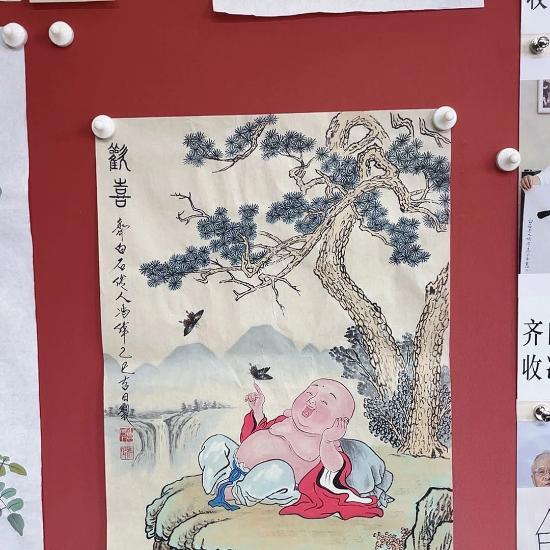 国画冯伟老师手绘国画作品音浩