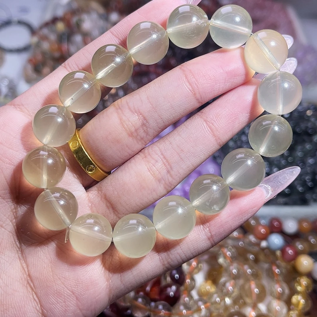 水晶手链未镶嵌柠檬黄水晶14