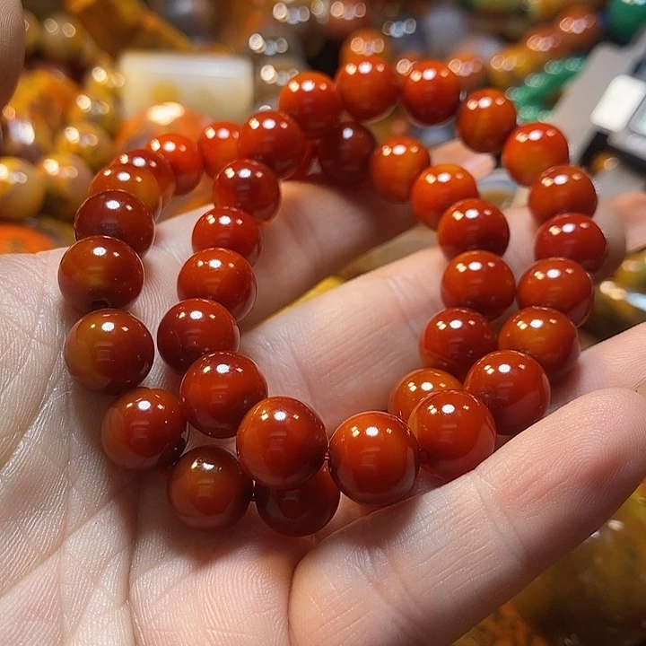 释***然玛瑙/玉髓未镶嵌手链