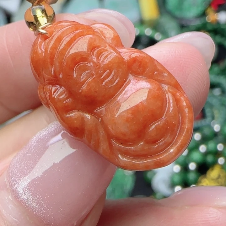 翡翠未镶嵌颈饰天然A货32