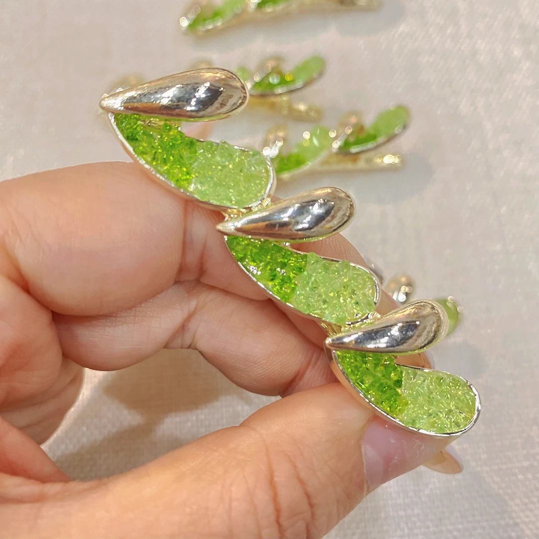 思美家饰品奥地利水水碎爱心一字夹 鸭嘴夹 工厂清货 满9.9飞