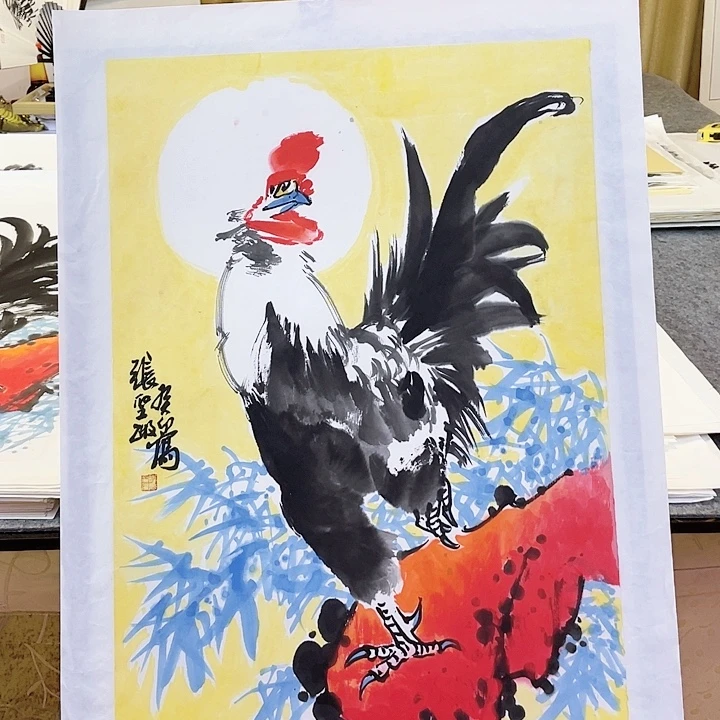 国画张圣敏先生纯手绘作品