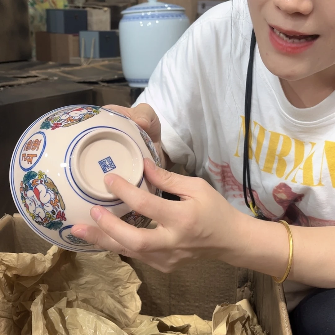 摆件////景德镇陶瓷器。橙。