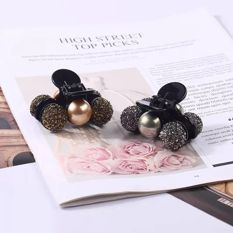 发夹气质网红迷你可爱发卡简约韩版小抓夹百搭精致满钻