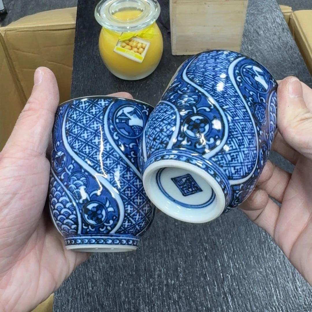 陶瓷日本中古工艺品摆件