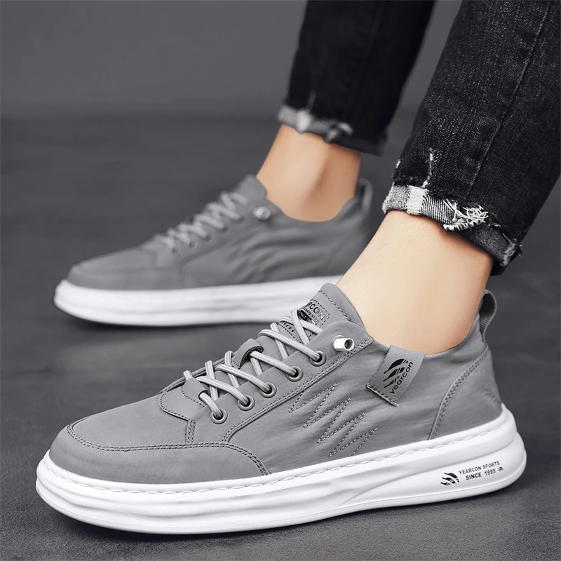 意尔康男鞋2025春夏季新款爆款厚底增高板鞋百搭舒适气质休闲鞋男