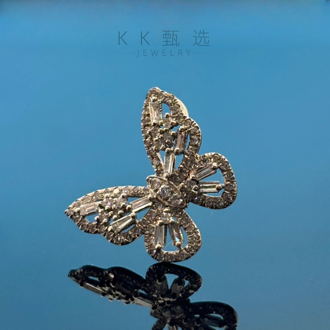 【KK珠宝】 P梯方蝴蝶吊坠（不含链）
